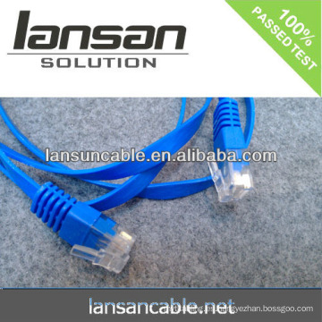LANSAN cable plano de alta velocidad de la red cat5 CE UL CMR CMP ISO APROBACIÓN ANATEL